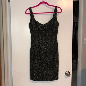 STUNNING CARMEN MARC VALVO BEADED DRESS